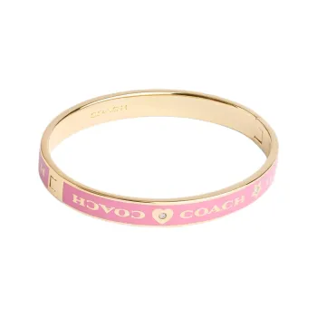 COACH Brass Plated Bangles Unisex Pink