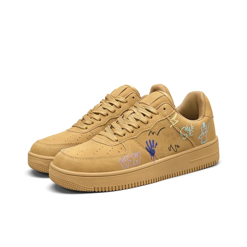 TCELLARS Abrasion Resistant Lightweight Height Increasing Low Top Skateboard Shoes Unisex Exclusive Box-87