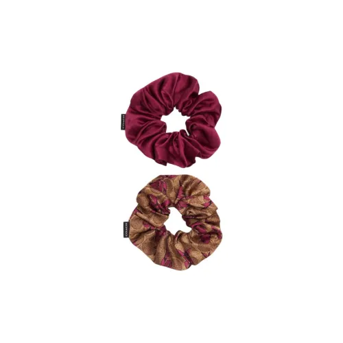 COACH Cotton Silk Hair Tie Women's Brown/Red