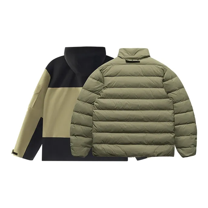 FILA FUSION FOB Waterproof And Warm Windbreaker Jacket Unisex 2 Piece Set Pale Green Butterfly-2