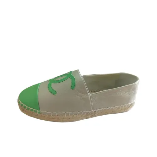 CHANEL Espadrilles Women's Beige Green