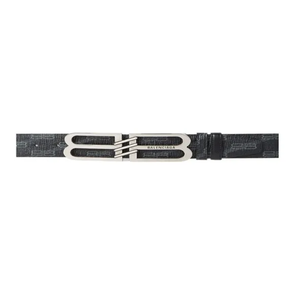 Balenciaga BB Monogram Reversible Belt-3