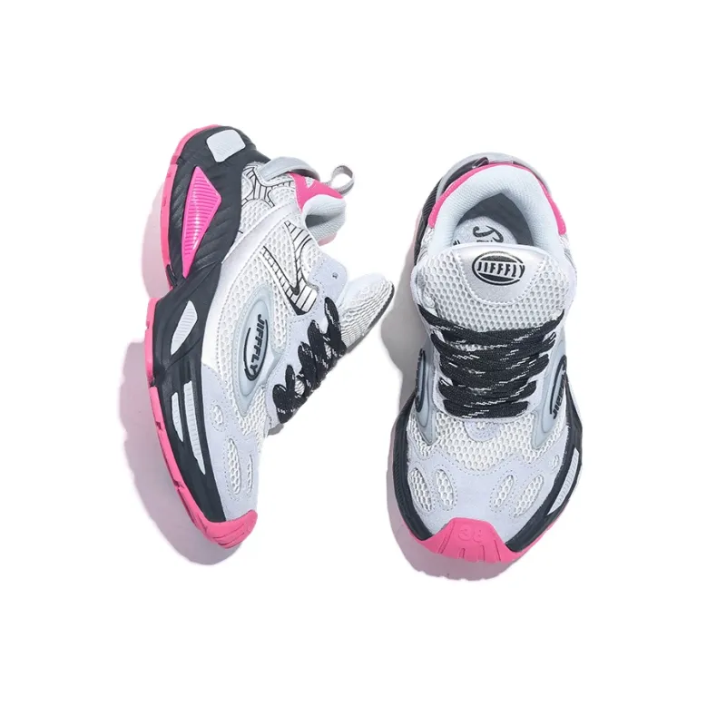 Jifffly Cushioned Slip-Resistant Breathable Lightweight Height Increasing Low-Top Chunky Sneakers Unisex-53