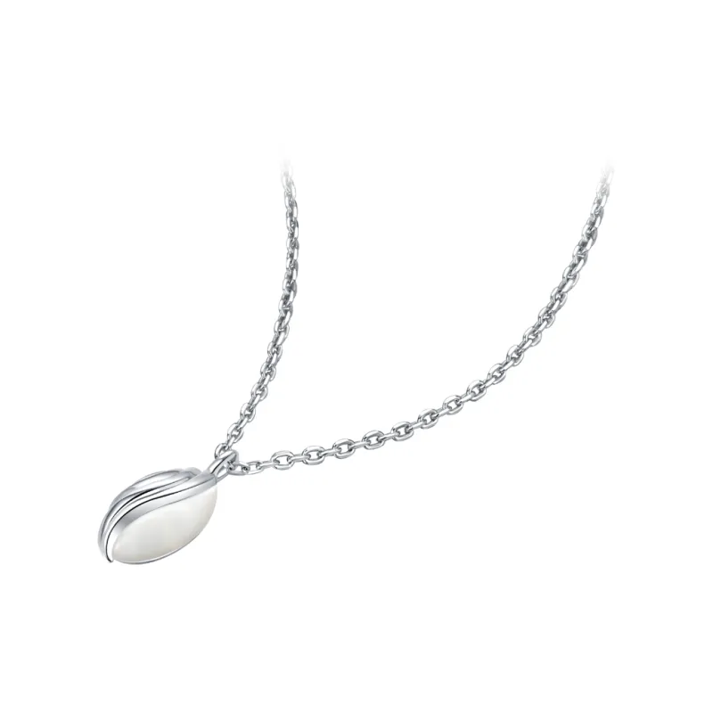 BABYBEI 925 Sterling Silver Mother Of Pearl Necklaces Women's-3