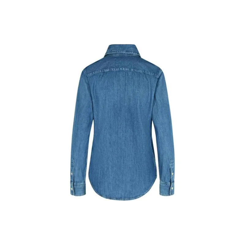 Polo Ralph Lauren Logo Embroidered Slim Fit Denim Shirt-1