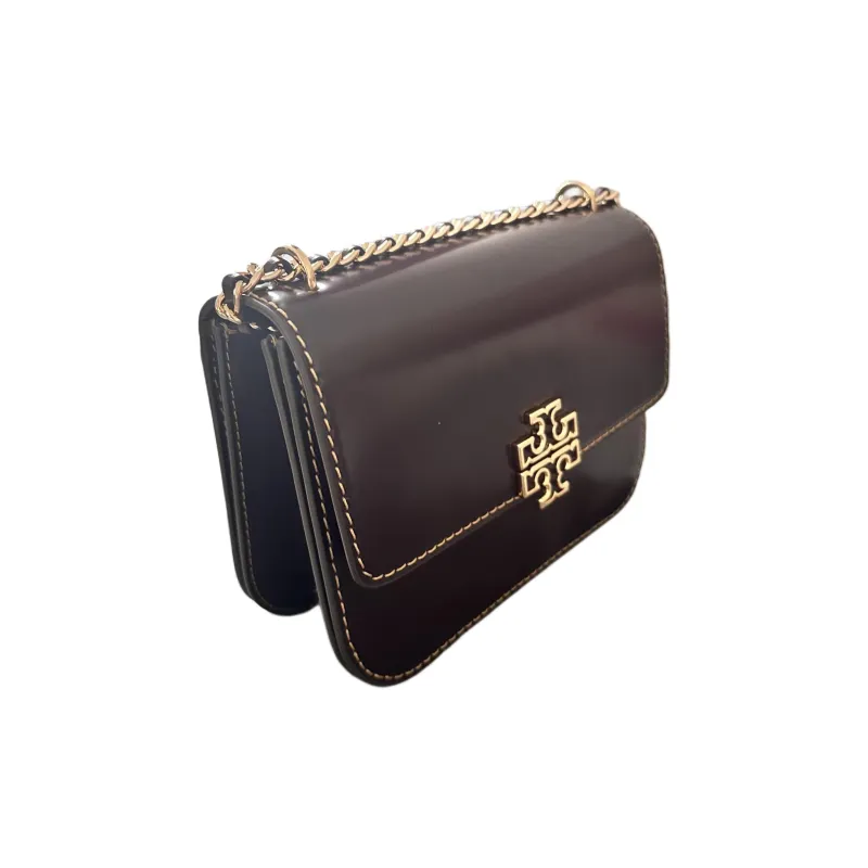 TORY BURCH Britten Cow Leather Crossbody Bag Shoulder Bag Women's Cherry Red-4