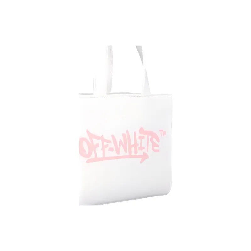 OFF-WHITE Leather Portable Crossbody Bag Shoulder Bag Kids' White-6