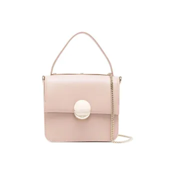 Chloe Penelope Series Calfskin Combined With Lambskin Shoulder Bag Mini Women's Beige