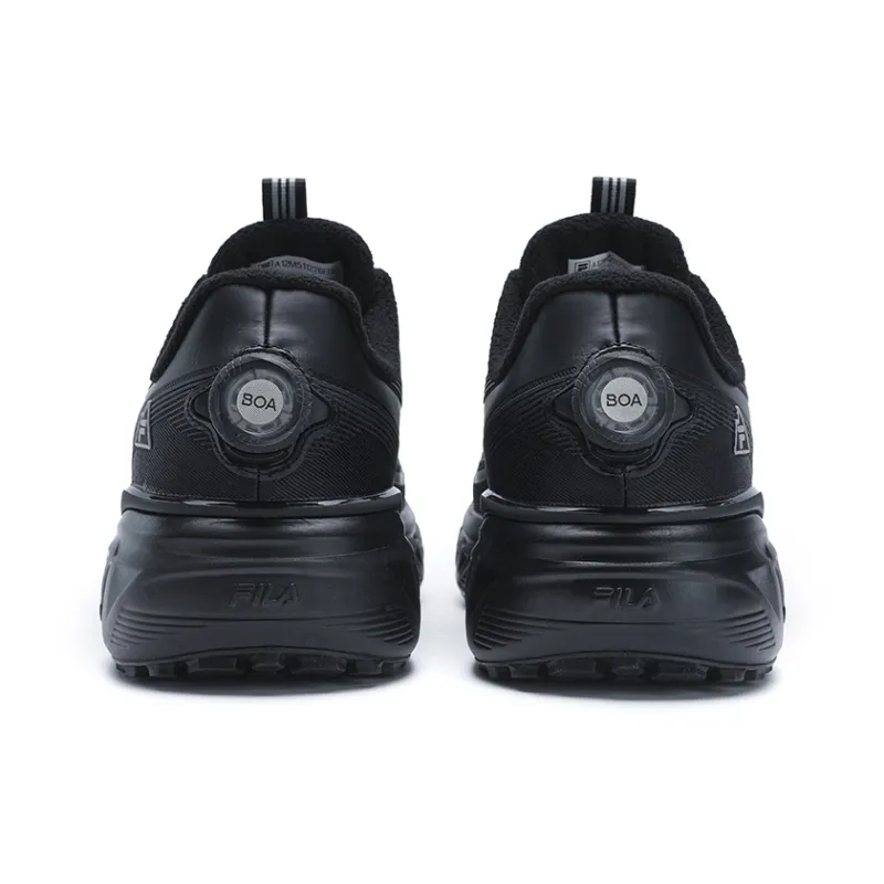 FILA BOA EXPLORER Wear resistant And Lightweight Low Top Running Shoes Men's Black-3