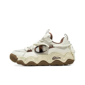Champion Lava Cake Champ Lava Low Top Casual Shoes Men's Milk White/Walnut