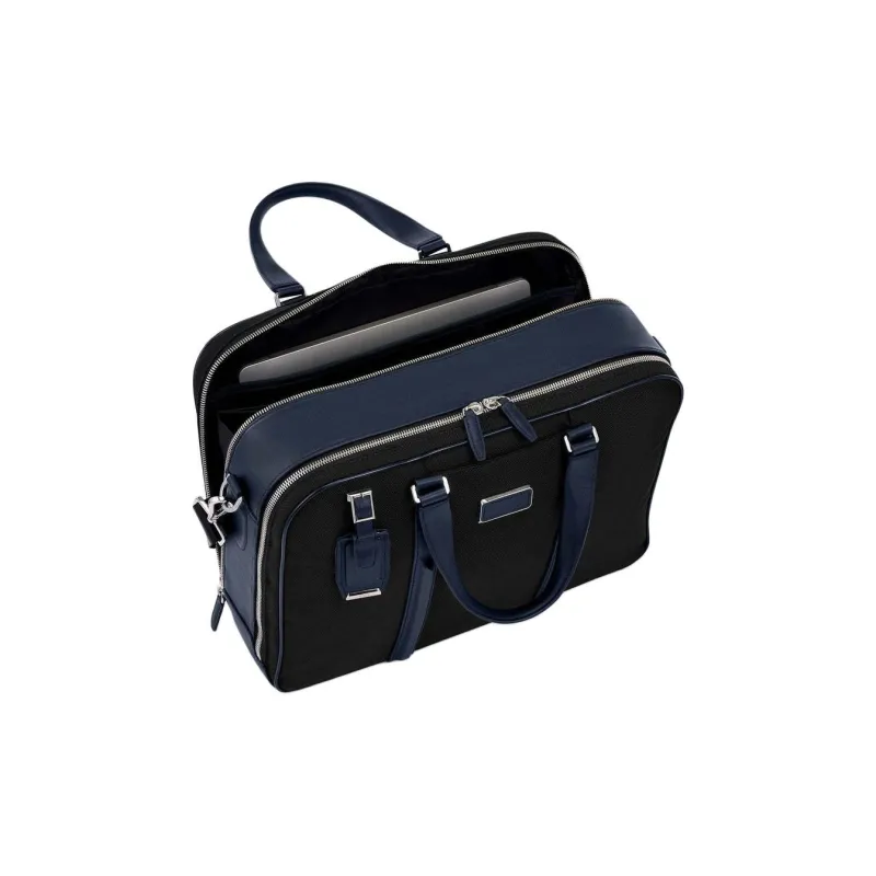 TUMI Nylon Briefcase One Shoulder Crossbody Portable Laptop Bag Unisex Black-5