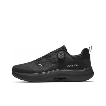 Anta Divine Pro Cushioning Lightweight Rebound Low Top Training Running Shoes Men's Black