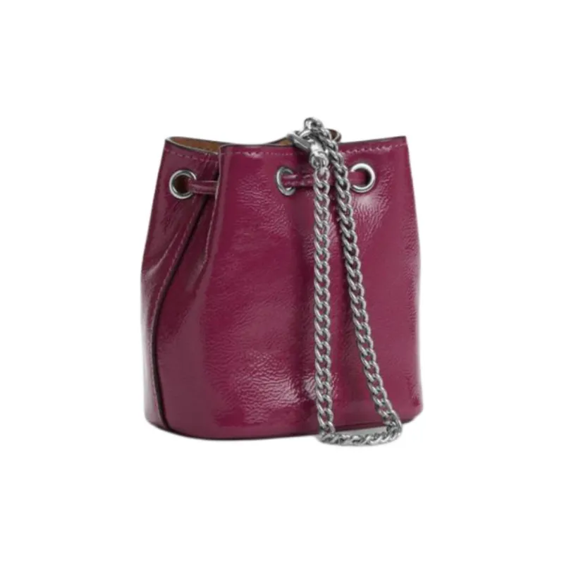 COACH Patent Leather Smooth Leather Clutch Mini Women's Pink-1