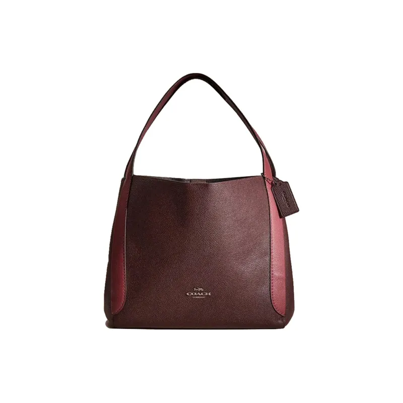 COACH Hadley Pebbled Leather Portable Crossbody Bag Shoulder Bag Large Size Women's Fuchsia-0