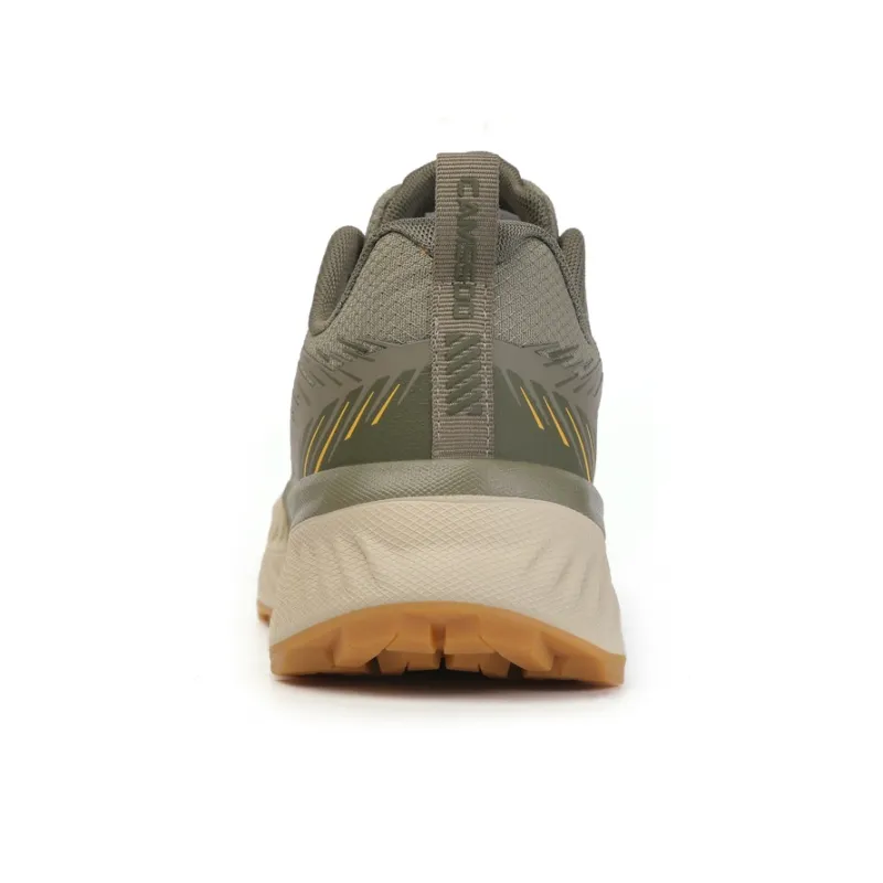 Camssoo Cushioned Slip Resistant Breathable Low Top Trekking Shoes Men's Light Green-3