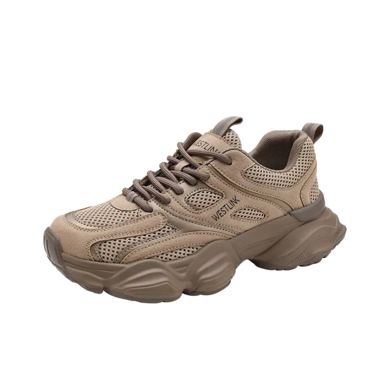 WESTLINK Breathable Height Increasing Low-Top Chunky Sneakers Women's-13