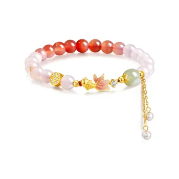 Central Fashion Hetian Jade Bracelets Green Jade Women's