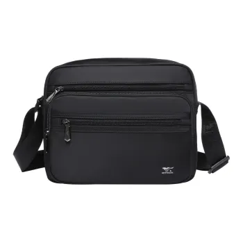 SEPTWOLVES Fabric Crossbody Bag Men's Black