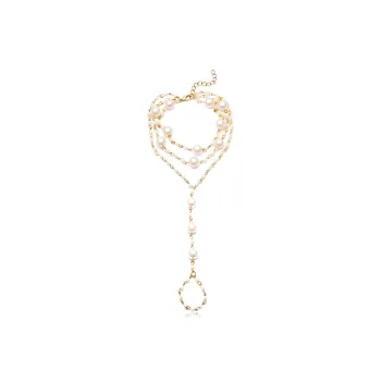 Shiban Alloy/Shell Pearl Anklets Unisex