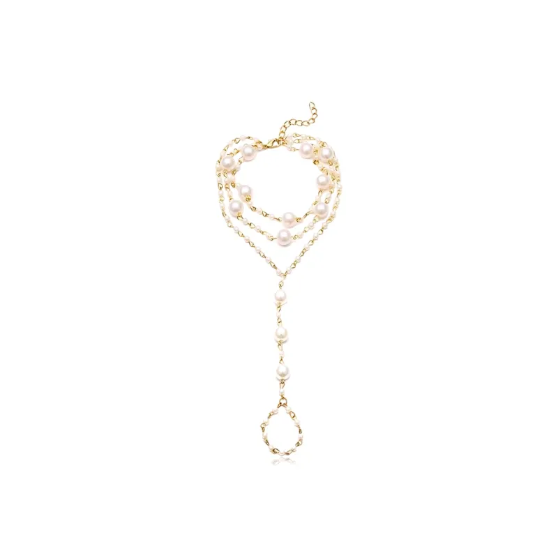 Shiban Alloy/Shell Pearl Anklets Unisex-0