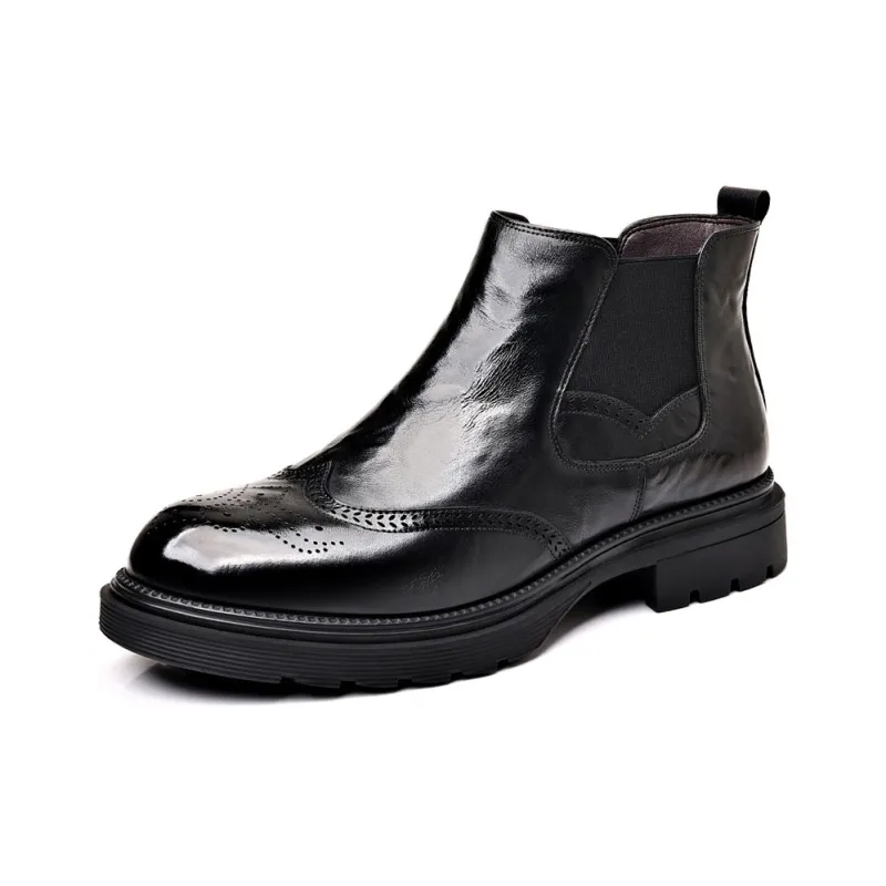 Cachiotti Ankle Length Chelsea Boots Men's Black-0
