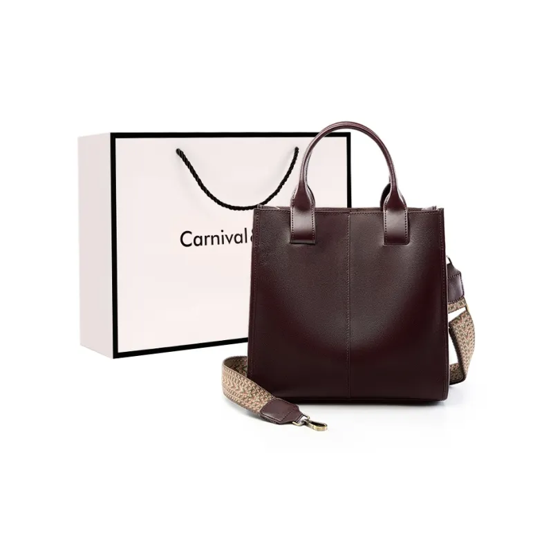 Carnival Keep Cow Leather Handbags Shoulder Bag Crossbody Bag Medium Size Women's Multicolor-0