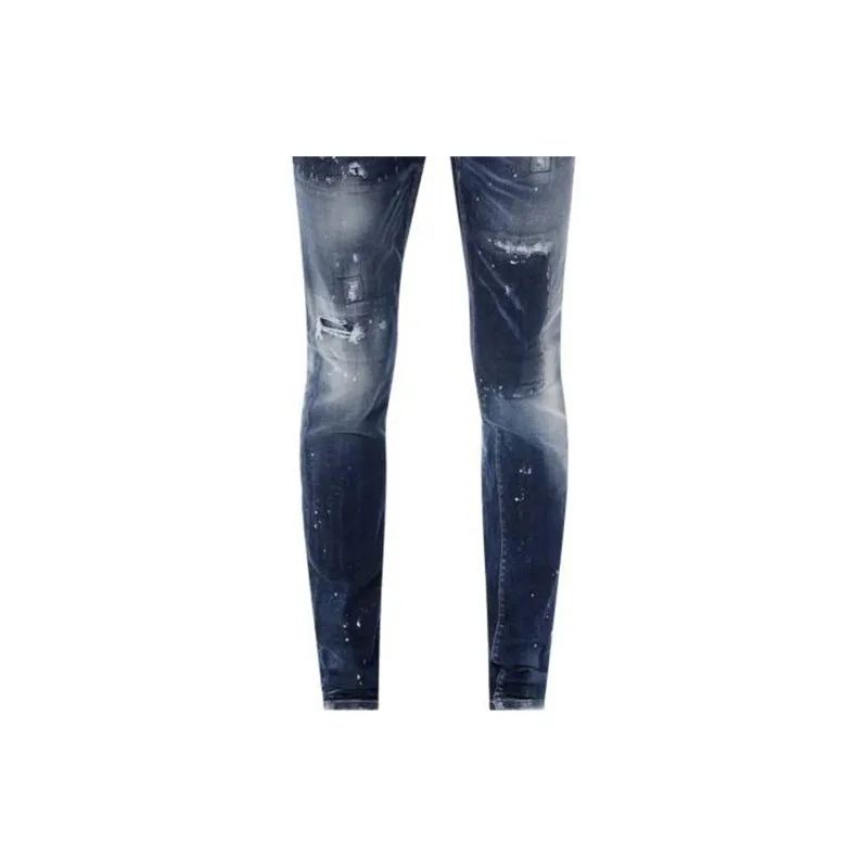 DSQUARED 2 Mid Rise Distressed Skinny Jeans-4