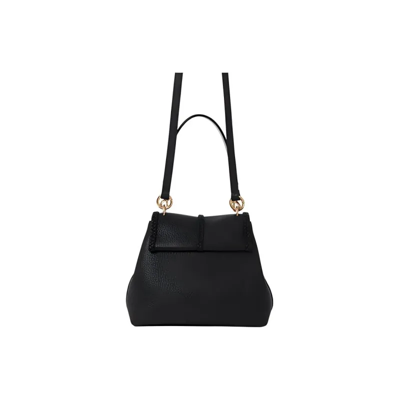 Chloe Soft Grained Calfskin Crossbody One Shoulder Handbags Small Size Women's Black-2