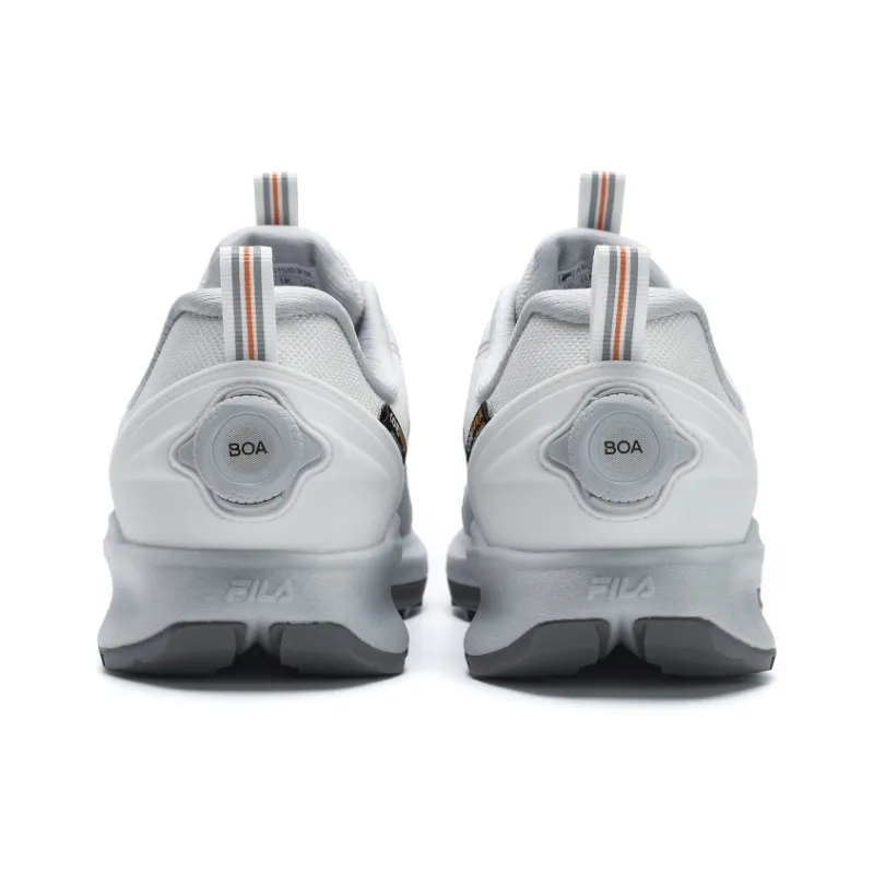 FILA BOA Wear resistant And Lightweight Low Top Running Shoes Men's Gray-2
