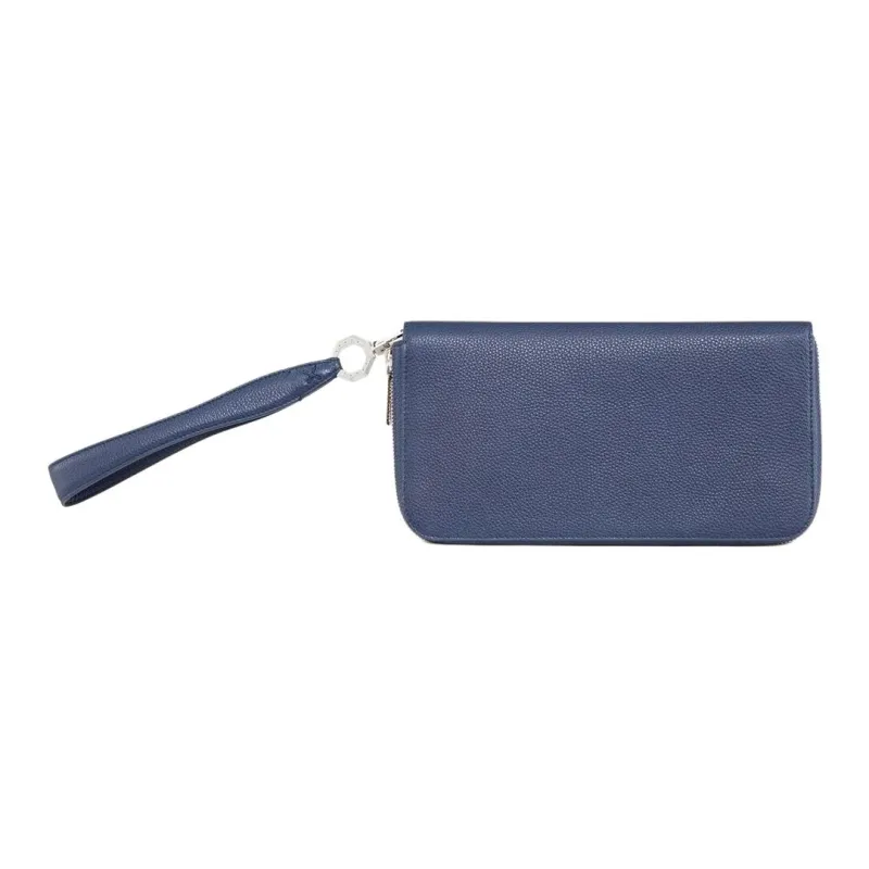 STEFANO RICCI Calfskin Wallet Men's Blue-2