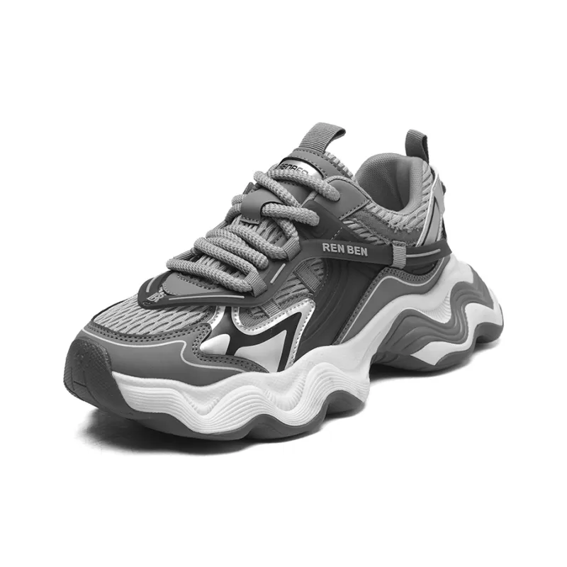 RENBEN Cushioning Lightweight Height Increasing Low Top Casual Shoes Men's-4