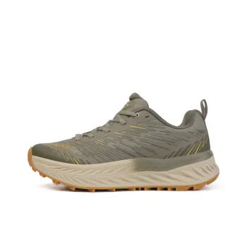 Camssoo Cushioned Slip Resistant Breathable Low Top Trekking Shoes Men's Light Green