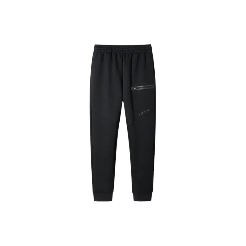 LOTTO Knitted Sweatpants Men's Basic Black-0