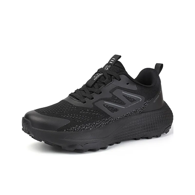 Camssoo Cushioned Slip Resistant Breathable Low Top Outdoor Shoes Unisex Black Warrior-1