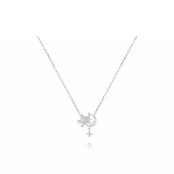 J&KINGLAY S925 Silver Necklaces Women's