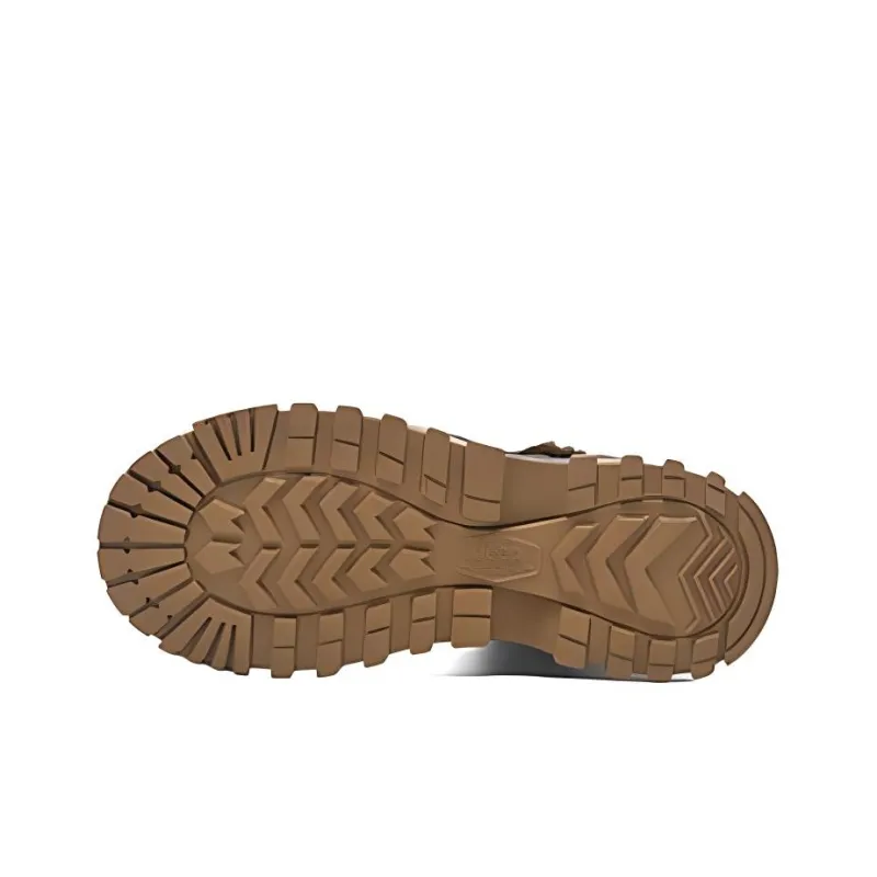 Jeep Warm Wear Resistant Slip Resistant Short Snow Boots Men's Brown-4