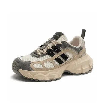 HUANAI Cushioning Breathable Lightweight Height Increasing Low Top Chunky Sneakers Women's