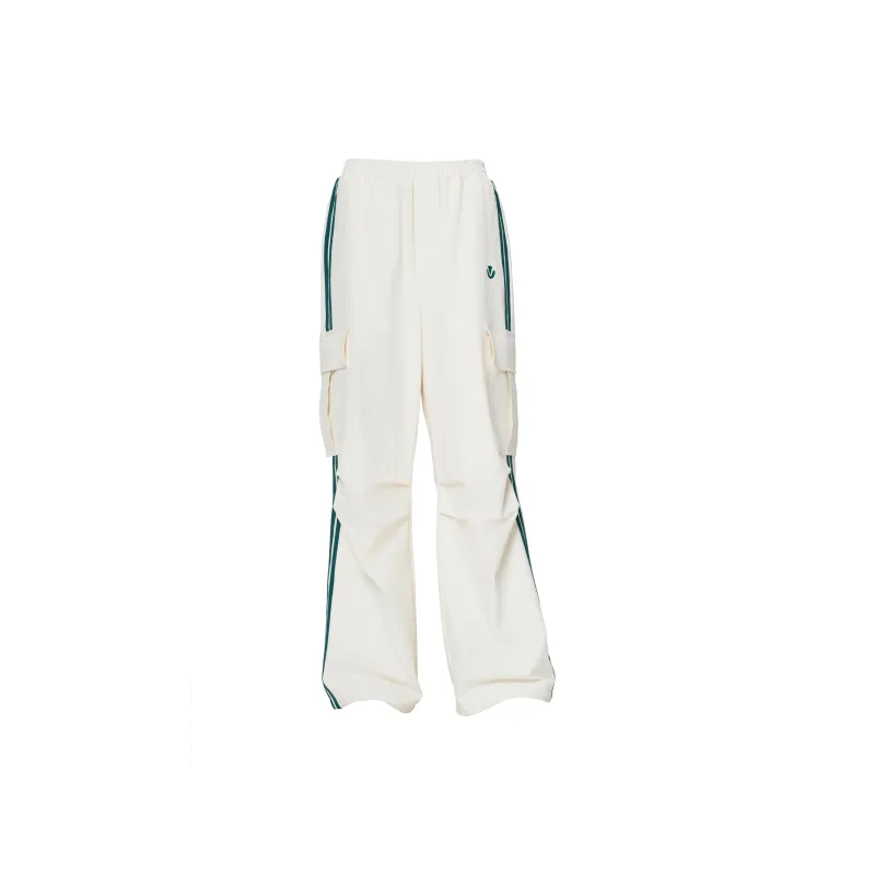 VIVI CYCLE Cargo Pants Unisex White Green-1