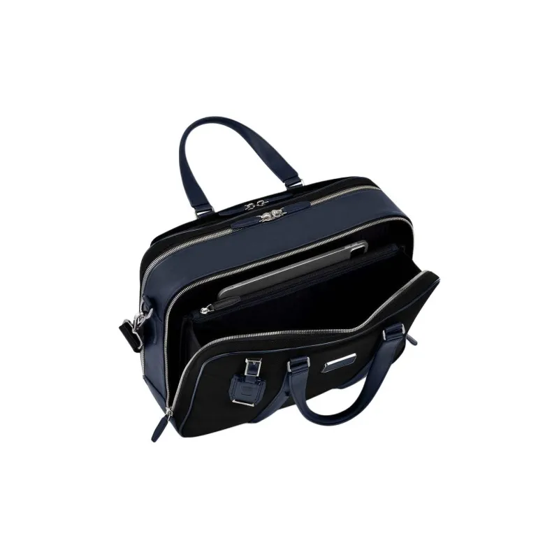 TUMI Nylon Briefcase One Shoulder Crossbody Portable Laptop Bag Unisex Black-2