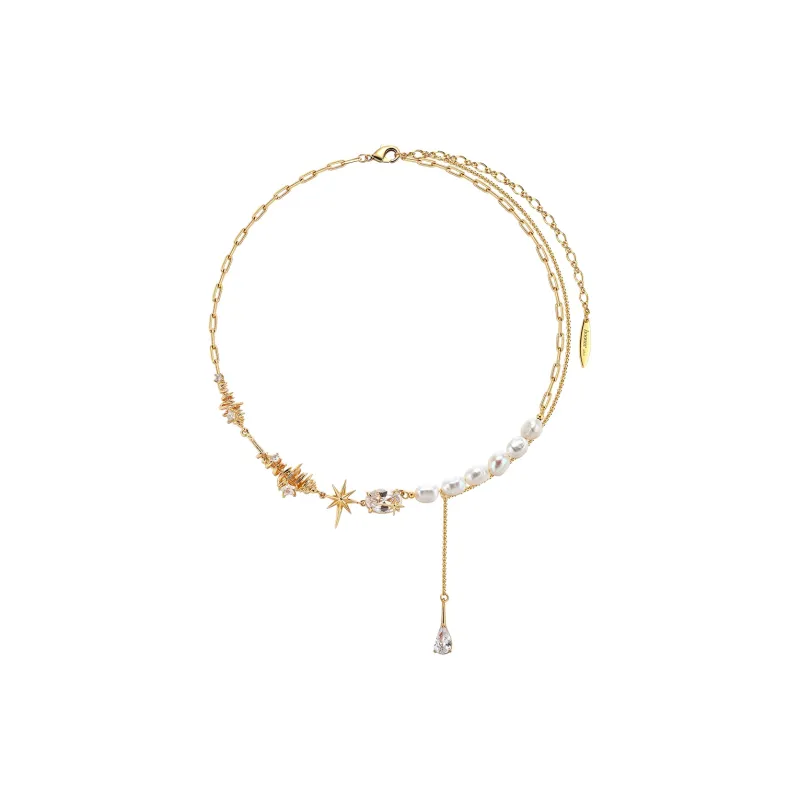 BOONEE ALUS White Gold Plated Copper/Karat Gold Plated Necklaces Women's-0