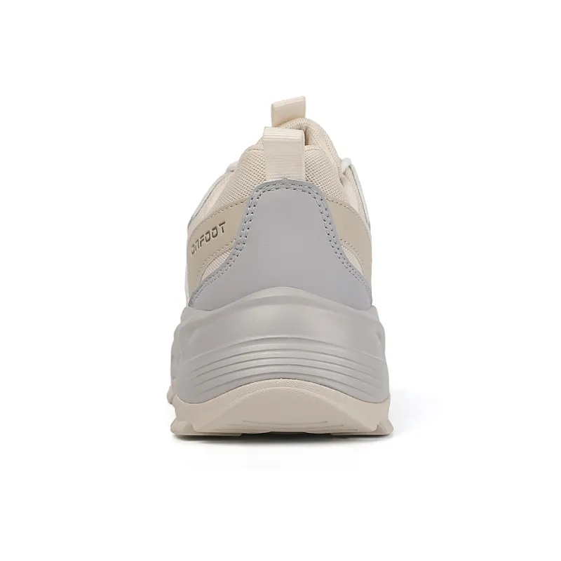 Camssoo Anti Slip And Wear Resistant Breathable Low Top Outdoor Shoes Women's Light Beige Gray-2
