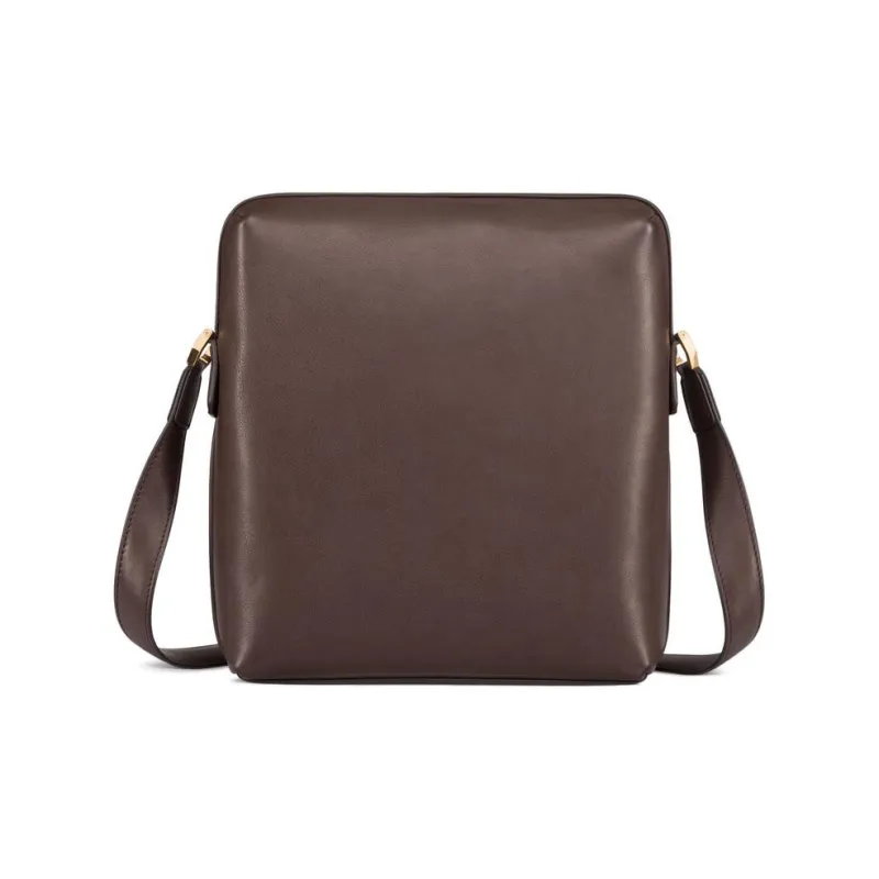 STEFANO RICCI Calfskin Messenger Bag Shoulder Bag Men's Brown-2