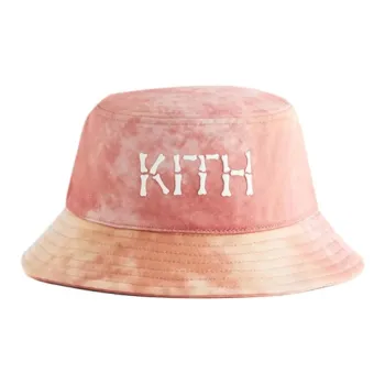 KITH Cotton Towel Fabric Bucket Hats Kids' Red