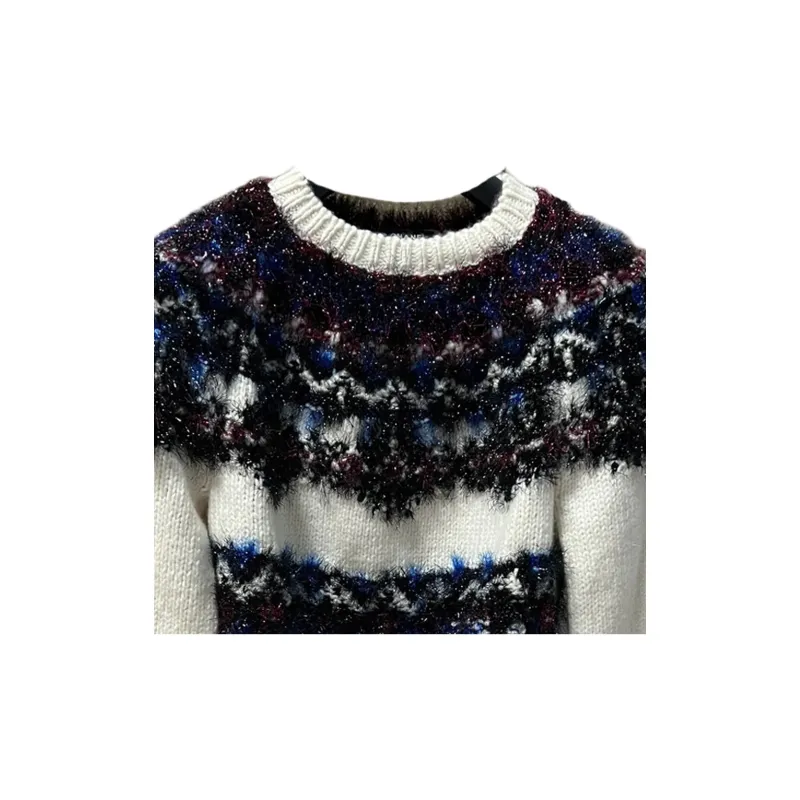 CHANEL Sweater Women's Black White-1