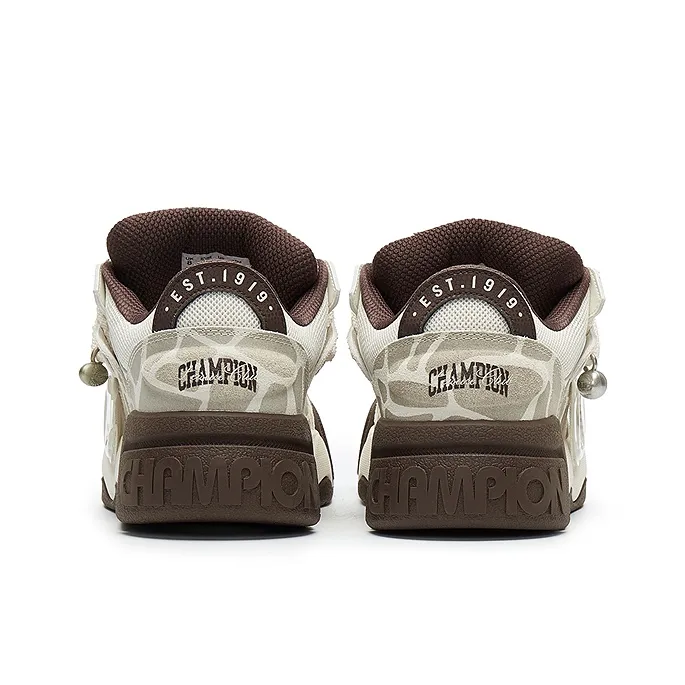 Champion Puff Head Shoes AutoSkate V1 Low Top Skateboard Shoes Men's Linen/Baroque Brown-2