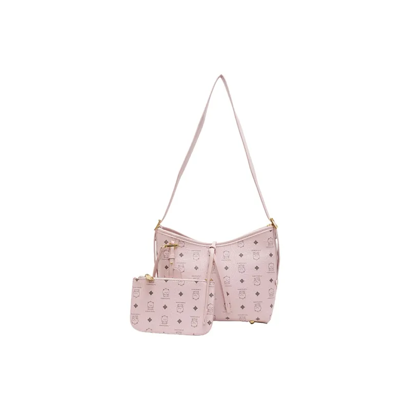 LUVISTRUE PU Commute Shoulder Bag Tote Regular Women's Brown/Pink/Ecru/Black/White-7