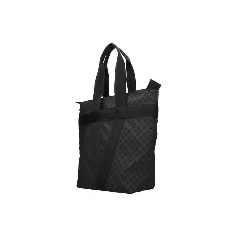 Bottega Veneta Fabric One Shoulder Handbag Men's Black-2