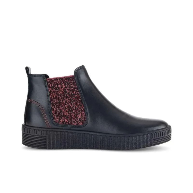 Gabor Fashion Short Chelsea Boots 3.5cm Women's Black-1