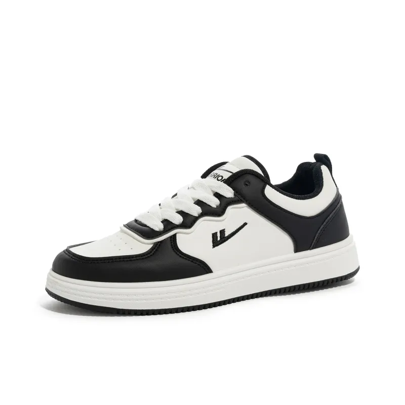 Warrior Warrior Anti Slip And Wear Resistant Lightweight Low Top Skateboard Shoes Women's White Black-2