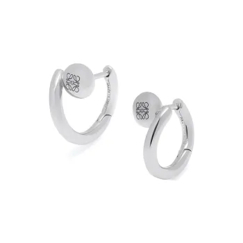 LOEWE Sterling Silver Earrings Unisex Silver